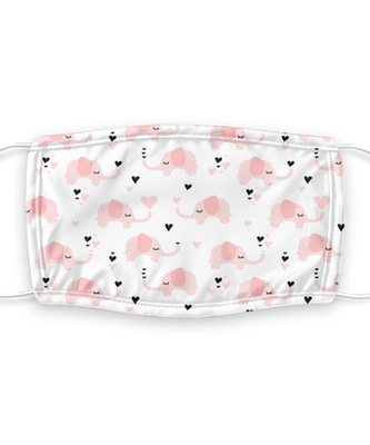 Elephant Face Mask - Reusable, Washable w/ Filter - 7 Layers Germ Protection