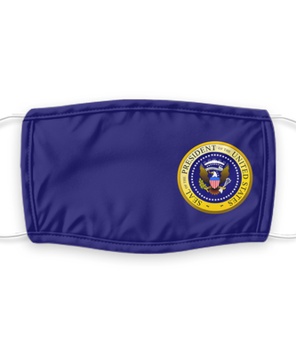 Donald Trump Face Mask - Presidential Seal Face Cover - Reusable, Washable w/ Filter - 7 Layers Germ Protection