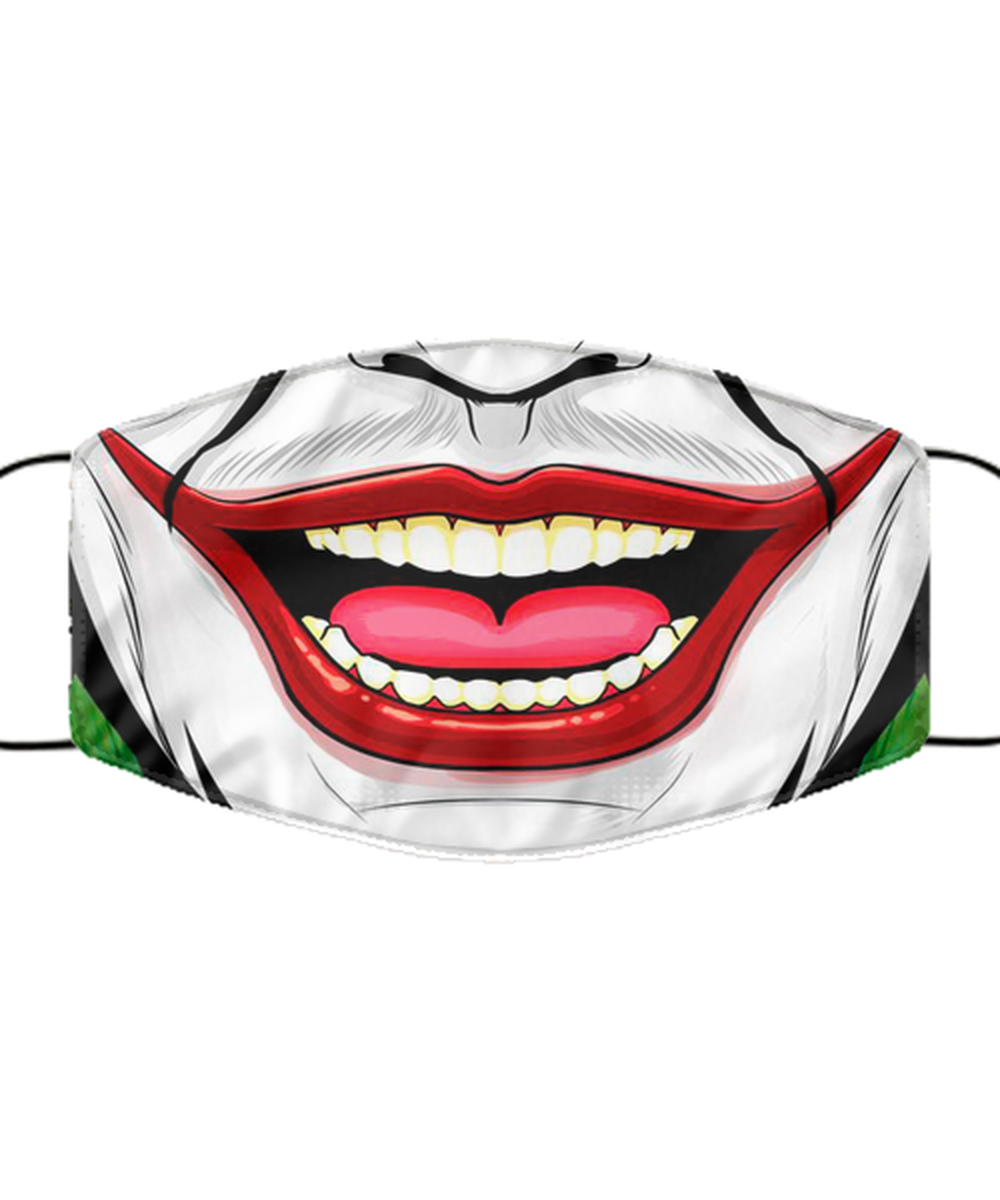 Halloween Face Mask - Horror Mask - Reusable & Washable 2 Layers Germ Protection