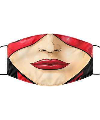Halloween Face Mask - Horror Mask - Reusable & Washable 2 Layers Germ Protection