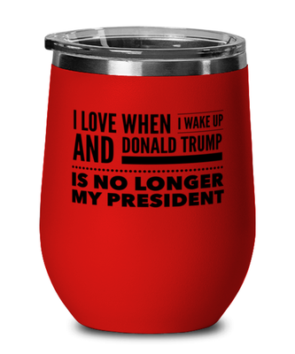 Funny Joe Biden Red Wine Glass -