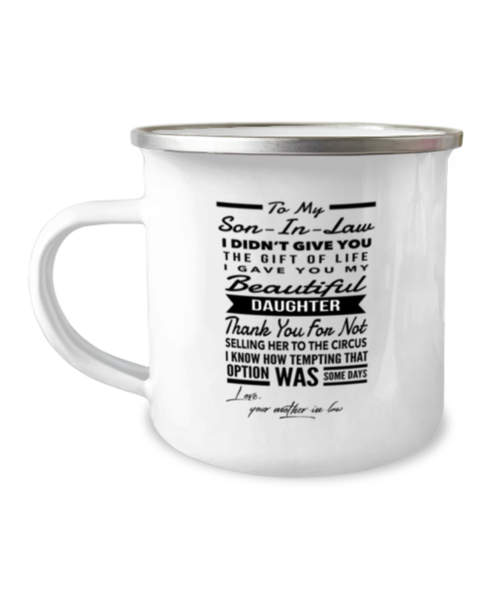 Son-In-Law From Mother-In-Law Camper Mug 12oz