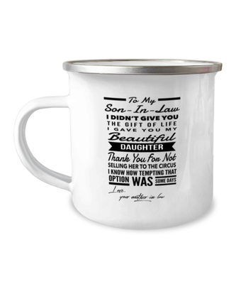 Son-In-Law From Mother-In-Law Camper Mug 12oz