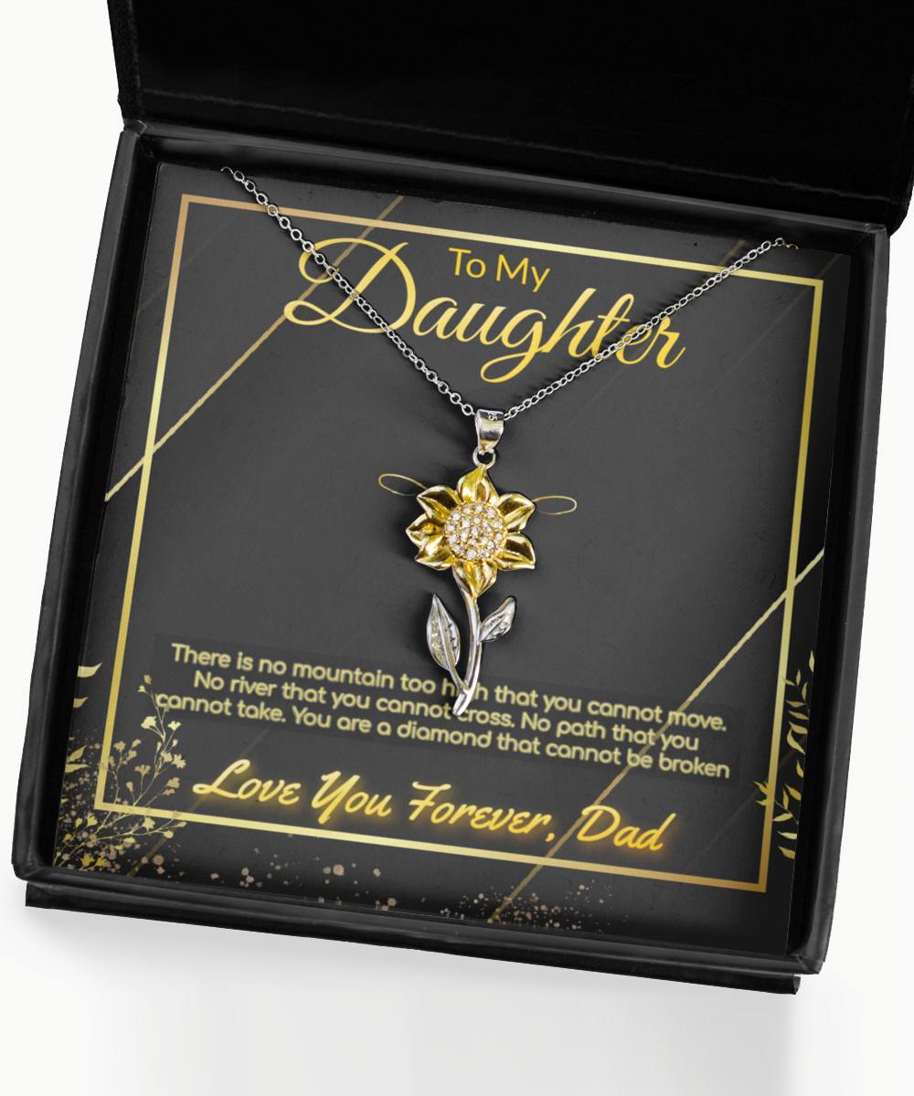 to my daughter, Gold Necklace, from dad, gifts for her, gifts for daughter,  gifts for her christmas