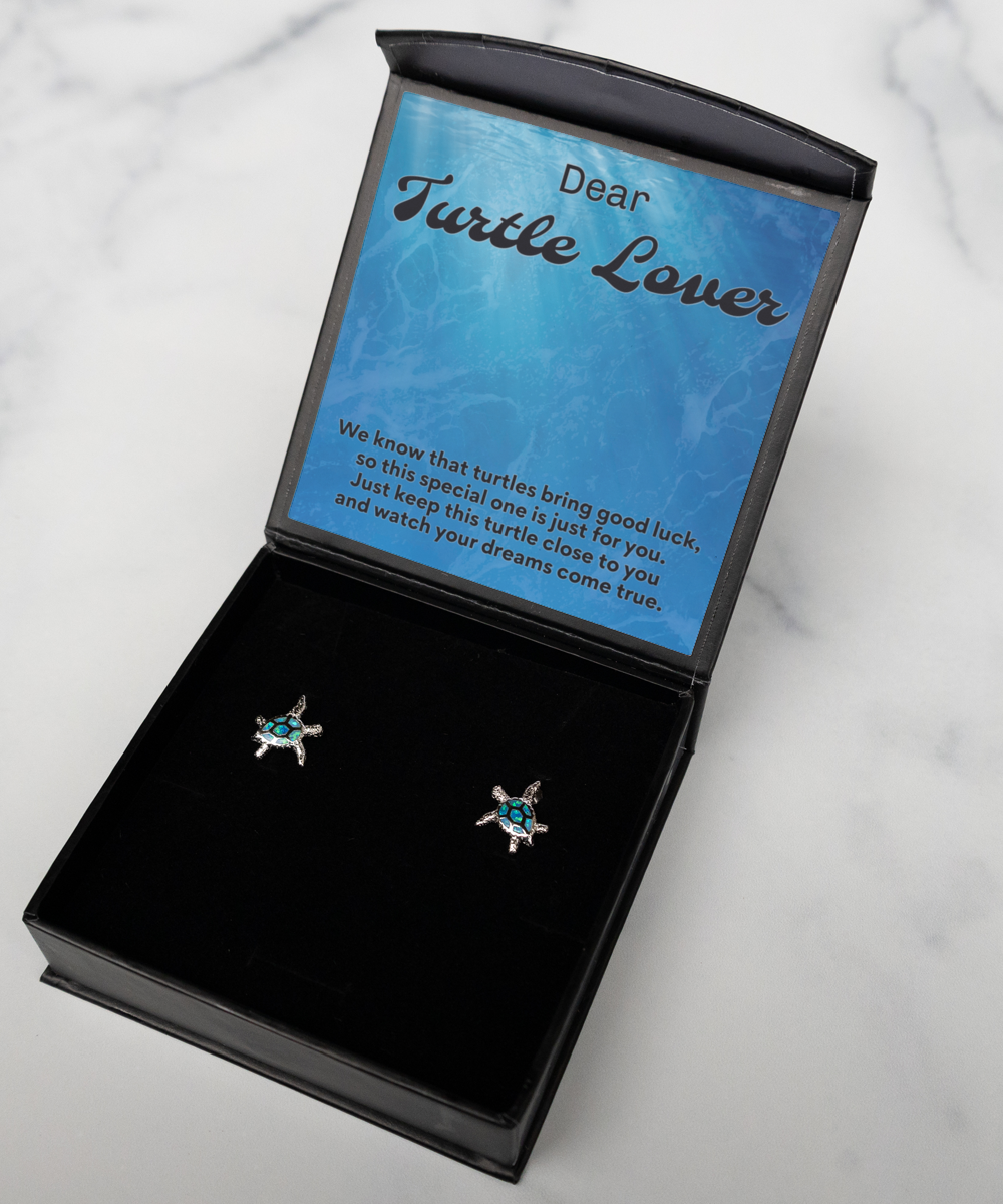 Sea Turtle Necklace - Sea Turtle Gift Earrings - Sea Turtle Gifts - Turtle Lovers - Gift for Turtle Lovers