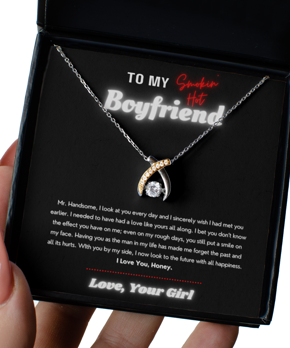 Anniversary To My Boyfriend Necklace