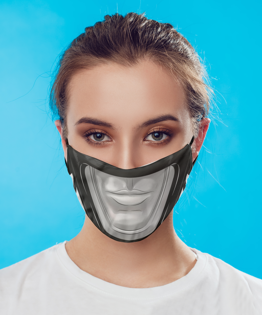 Halloween Face Mask - Horror Mask - Reusable & Washable 2 Layers Germ Protection