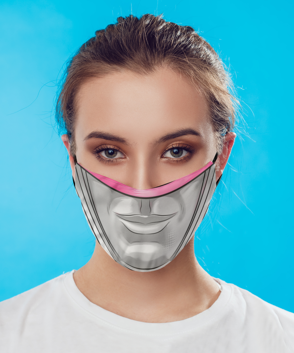 Halloween Face Mask - Horror Mask - Reusable & Washable 2 Layers Germ Protection
