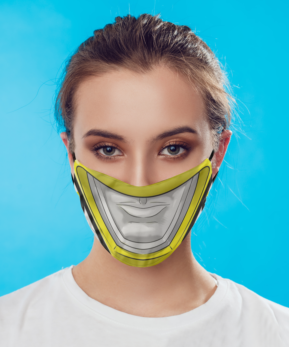 Halloween Face Mask - Horror Mask - Reusable & Washable 2 Layers Germ Protection