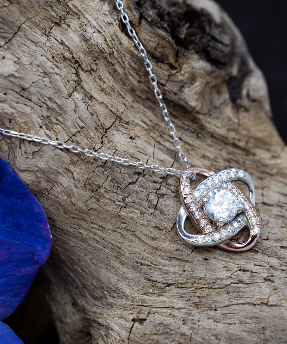 Soulmate Necklace With Message Card, Soulmate Birthday, Soulmate Anniversary, Soulmate Christmas, Rose Gold Necklace