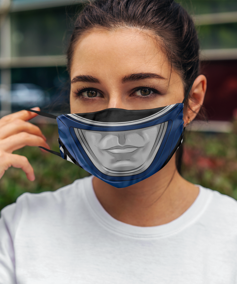 Halloween Face Mask - Horror Mask - Reusable & Washable 2 Layers Germ Protection