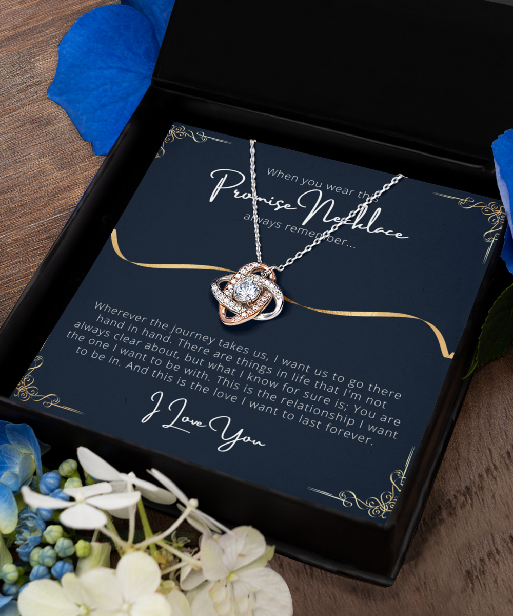 Rose Gold Soulmate Promise Necklace