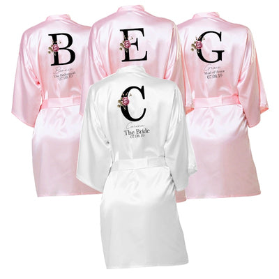 Personalized Bridesmaid Robes | Custom Birthday Robes | Perfect Satin Bridal Party Favor | Bridesmaid Gifts