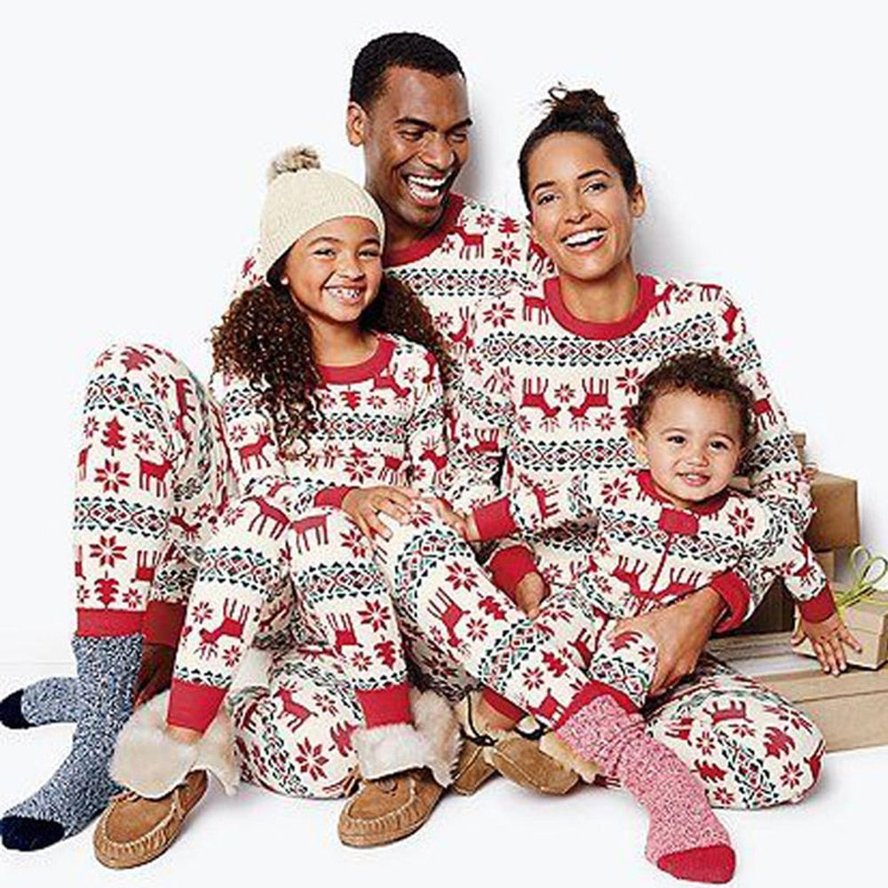 Matching Family Christmas Pajamas | Holiday Matching Pajamas Sleepwear Set For Adults, Kids, Baby