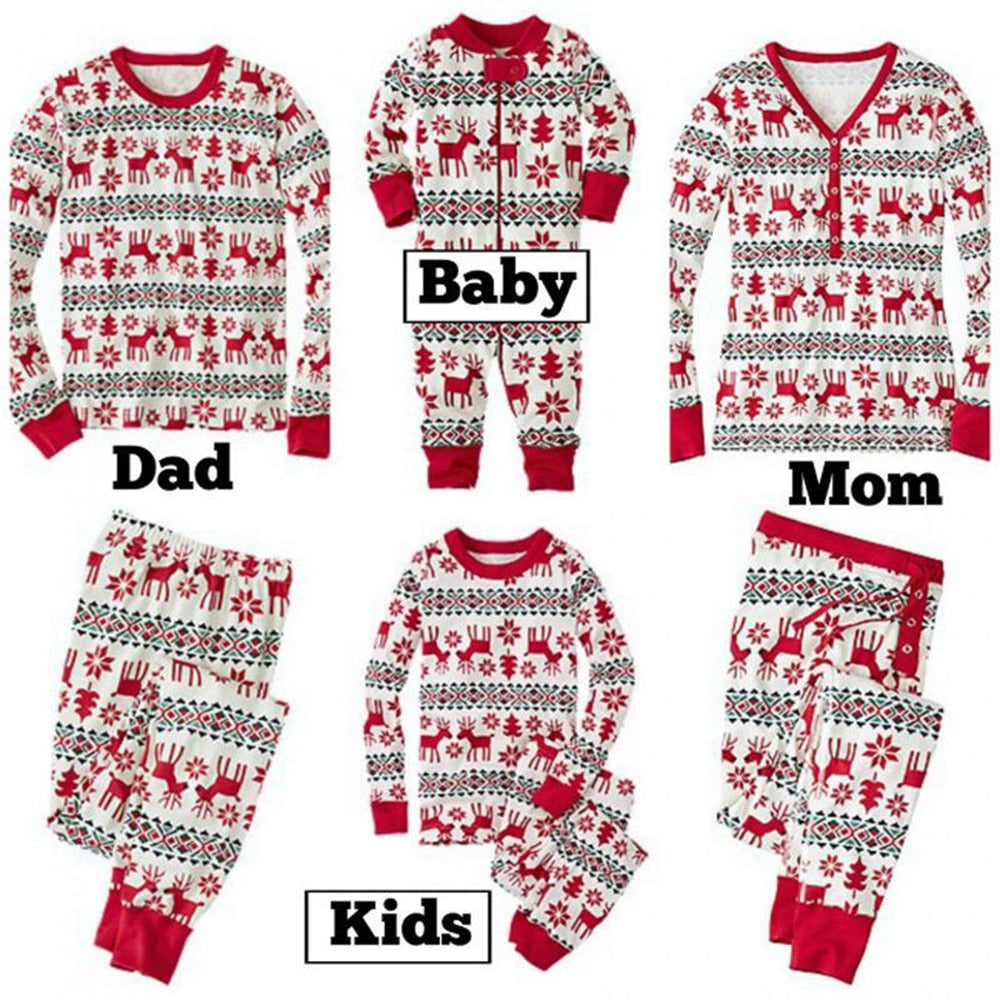 Matching Family Christmas Pajamas | Holiday Matching Pajamas Sleepwear Set For Adults, Kids, Baby