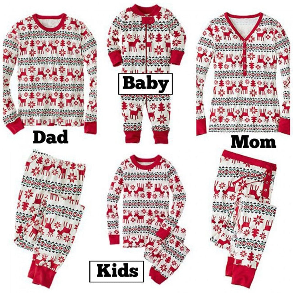 Matching Family Christmas Pajamas | Holiday Matching Pajamas Sleepwear Set For Adults, Kids, Baby
