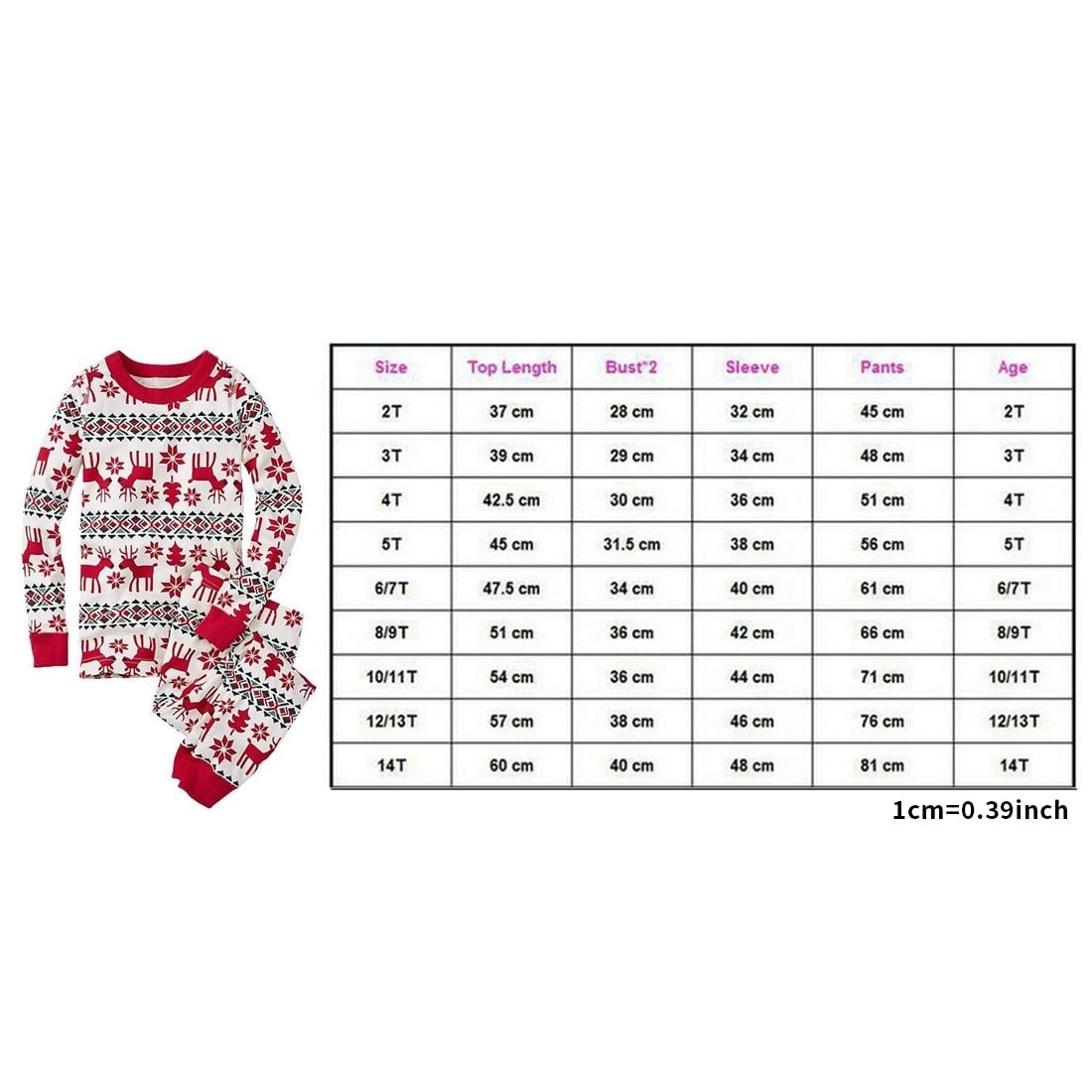 Matching Family Christmas Pajamas | Holiday Matching Pajamas Sleepwear Set For Adults, Kids, Baby