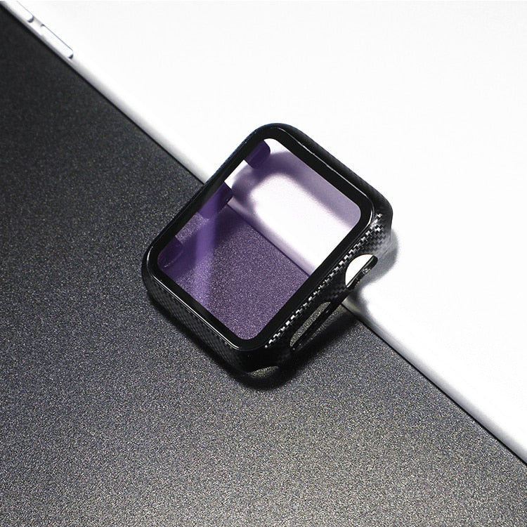 Glass+Cover For Apple Watch case 44mm 40mm 42mm 38mm iWatch case Accessorie bumper+Screen Protector Apple watch serie 3 4 5 6 SE