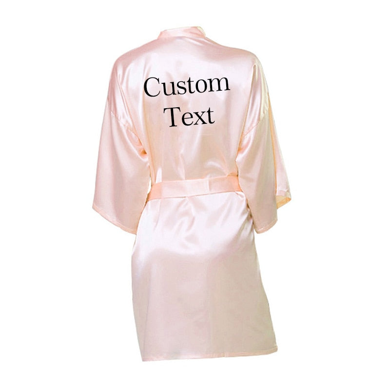 Personalized Bridesmaid Robes | Custom Birthday Robes | Perfect Satin Bridal Party Favor | Bridesmaid Gifts