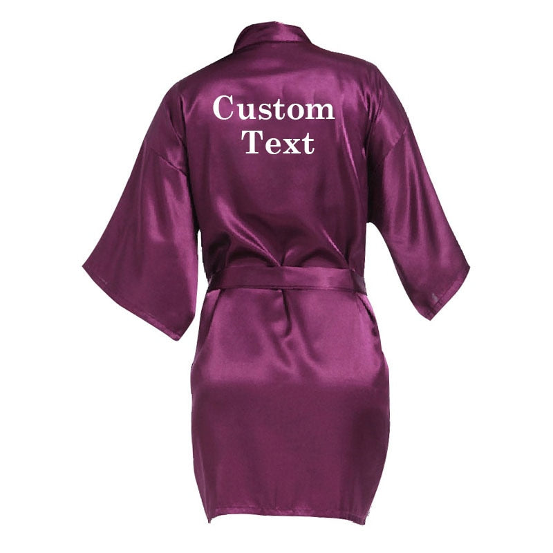 Personalized Bridesmaid Robes | Custom Birthday Robes | Perfect Satin Bridal Party Favor | Bridesmaid Gifts