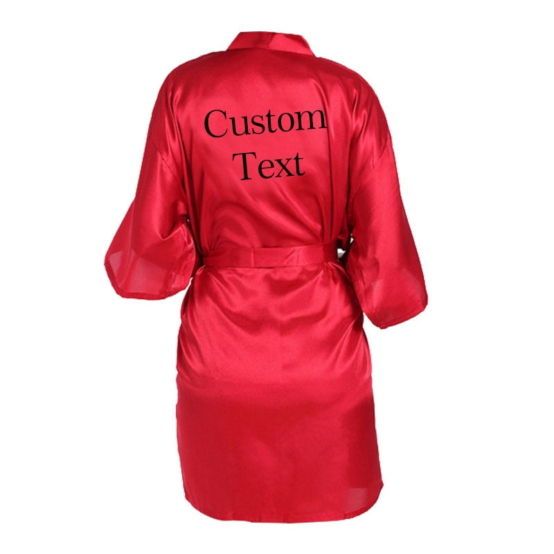 Personalized Bridesmaid Robes | Custom Birthday Robes | Perfect Satin Bridal Party Favor | Bridesmaid Gifts