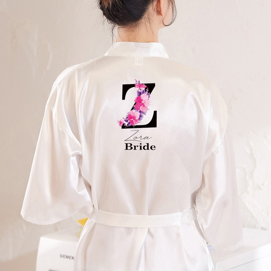 Personalized Bridesmaid Robes | Custom Birthday Robes | Perfect Satin Bridal Party Favor | Bridesmaid Gifts