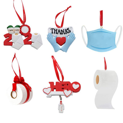 Survivor Personalized Survived Family Ornament 2020 Christmas Holiday Decorations Christmas Tree Pendant Ornaments