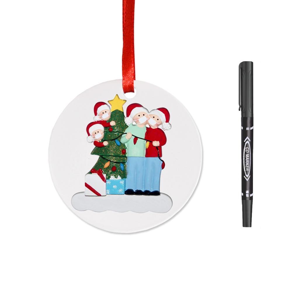 Survivor Personalized Survived Family Ornament 2020 Christmas Holiday Decorations Christmas Tree Pendant Ornaments