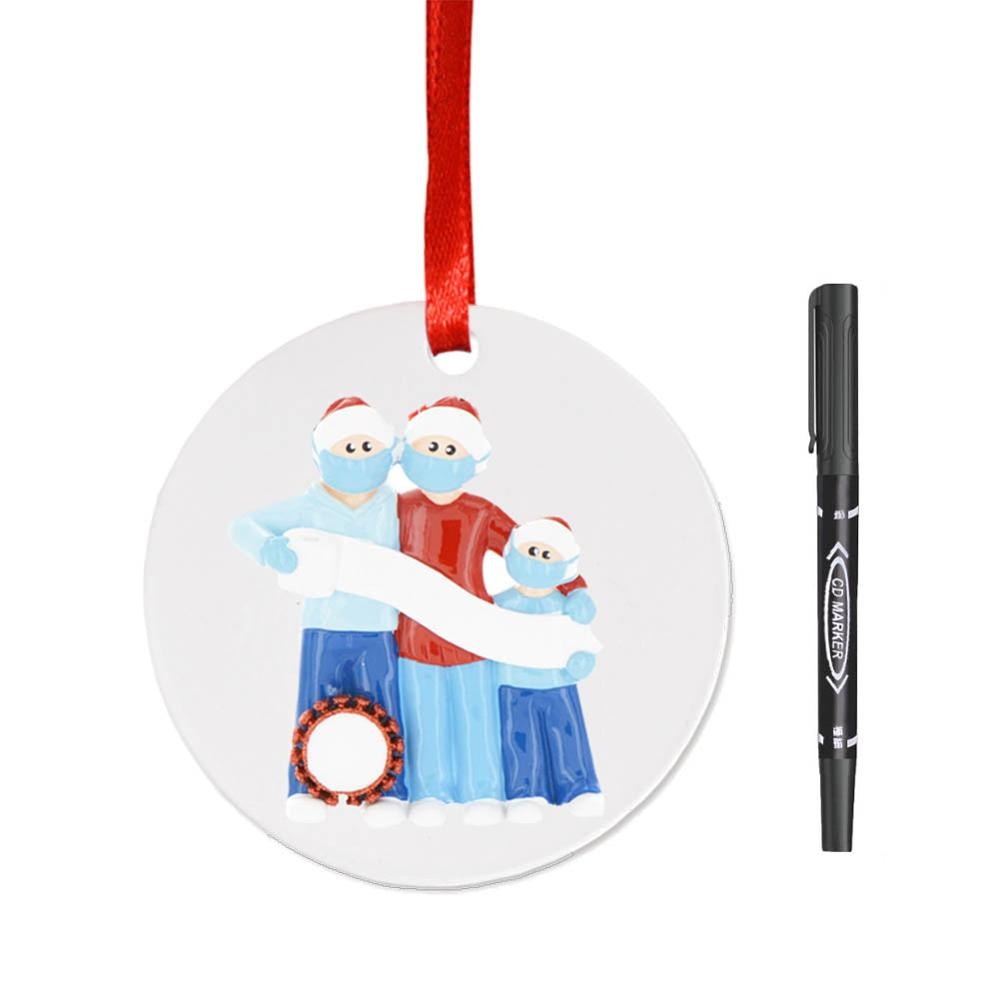 Survivor Personalized Survived Family Ornament 2020 Christmas Holiday Decorations Christmas Tree Pendant Ornaments