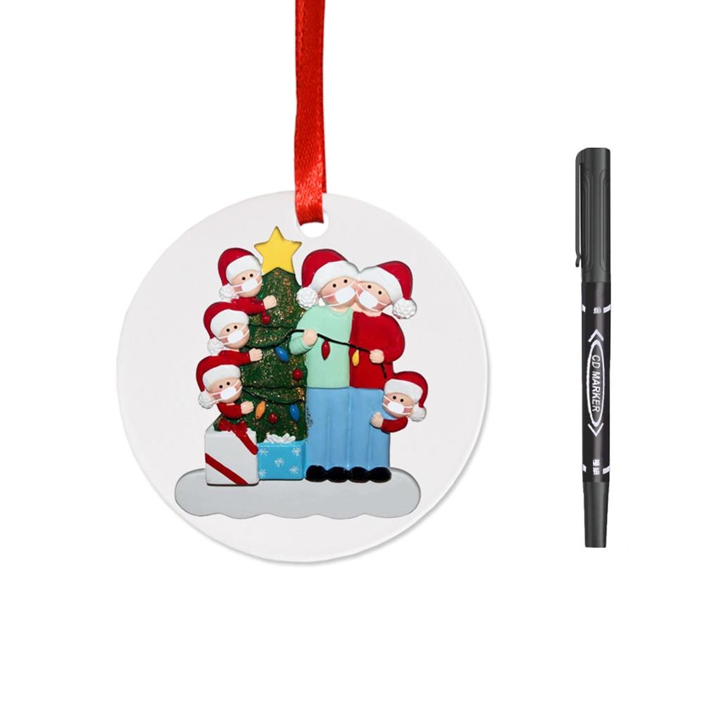 Survivor Personalized Survived Family Ornament 2020 Christmas Holiday Decorations Christmas Tree Pendant Ornaments