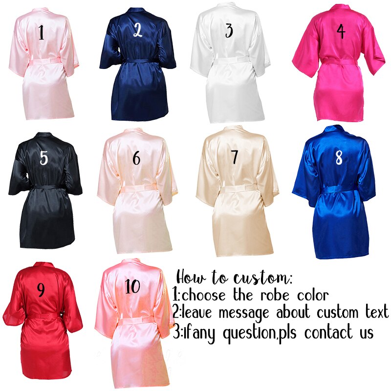 Personalized Bridesmaid Robes | Custom Monogram | Perfect Satin Bridal Party Favor | Birthday And Bridesmaid Gifts