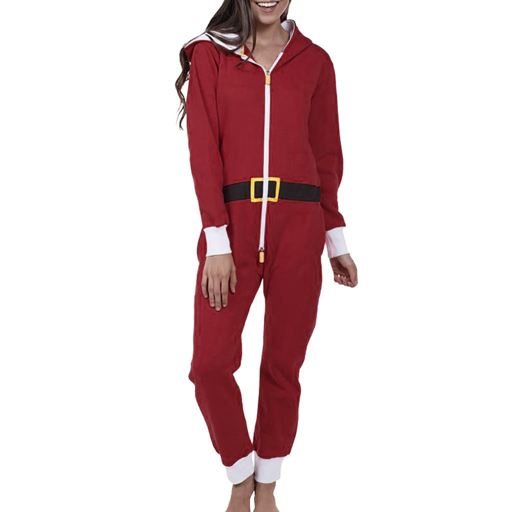 Hooded Holiday Pajamas Onesie
