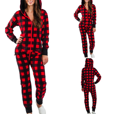 Hooded Holiday Pajamas Onesie