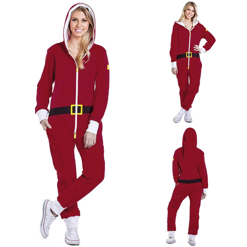 Hooded Holiday Pajamas Onesie