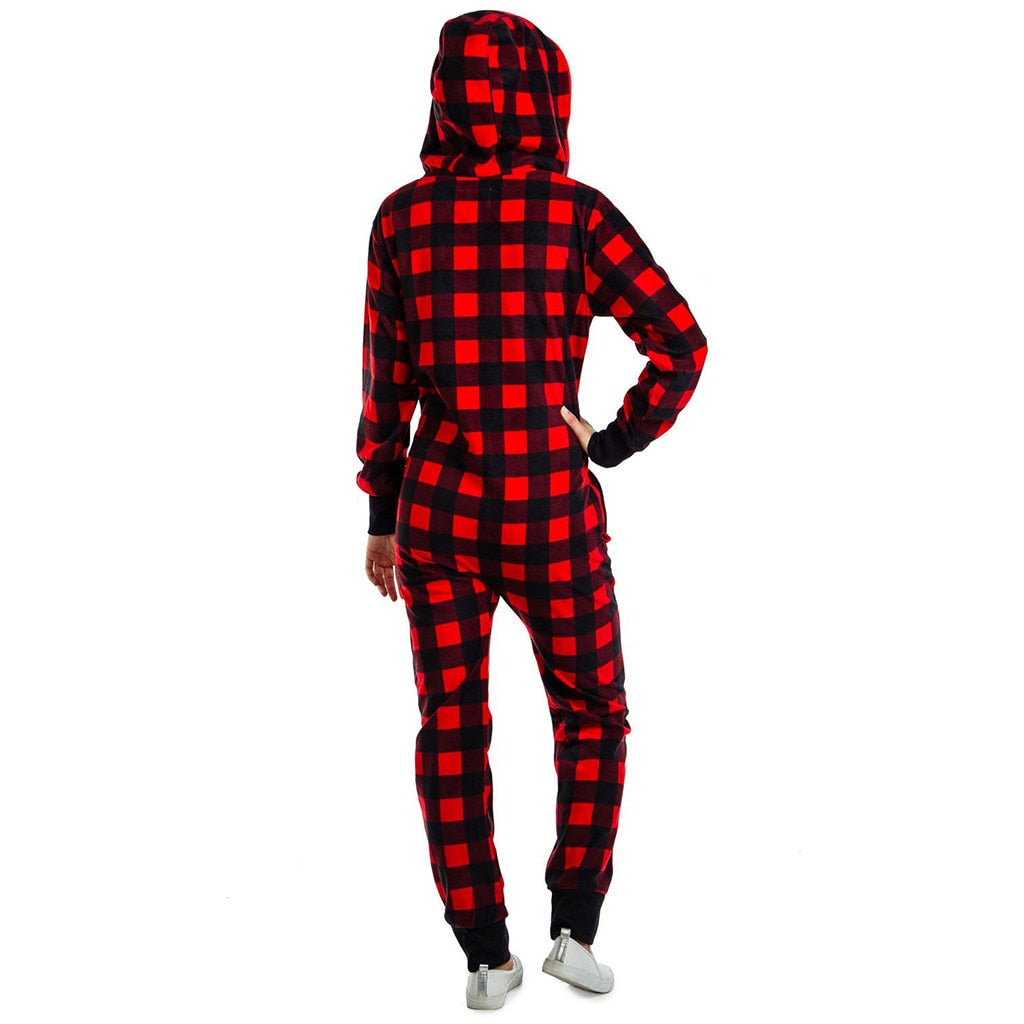 Hooded Holiday Pajamas Onesie