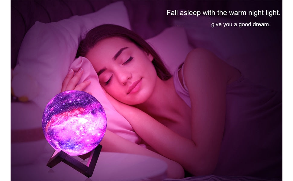 Galaxy Light Lamp | Space Moon Night Light
