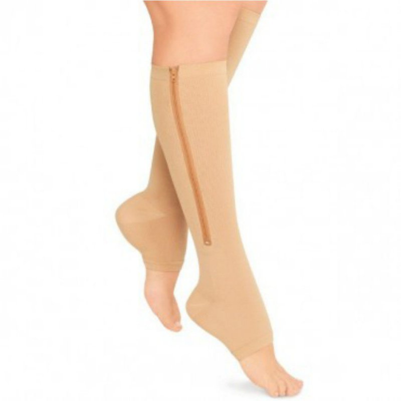 Toeless Compression Socks - Zipper Compression Socks - Women and Men
