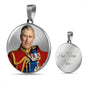 King Charles III 2022 Coronation Inauguration Pendant - King Charles Jewelry - Hail King Charles