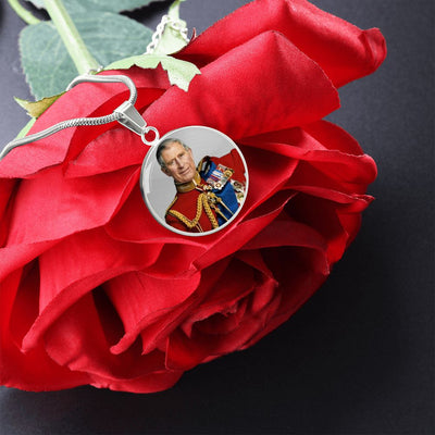 King Charles III 2022 Coronation Inauguration Pendant - King Charles Jewelry - Hail King Charles
