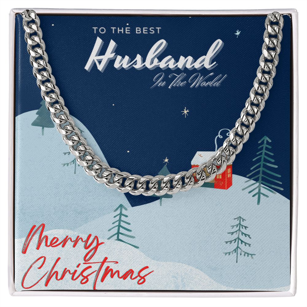 Christmas husband Cuban Chain