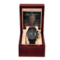 King Charles III Coronation 2022, Black Chronograph Watch, Hail King Charles Inauguration Watch