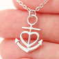 Anchor Heart Necklace With Special Message - Mother's Day Proverbs - Bay Slays