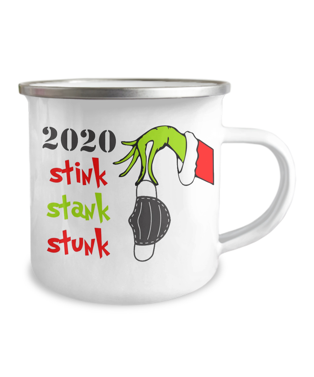 Grinch Mug - Christmas Camper Mug - Funny Grinch 2020 Coffee Travel Mug