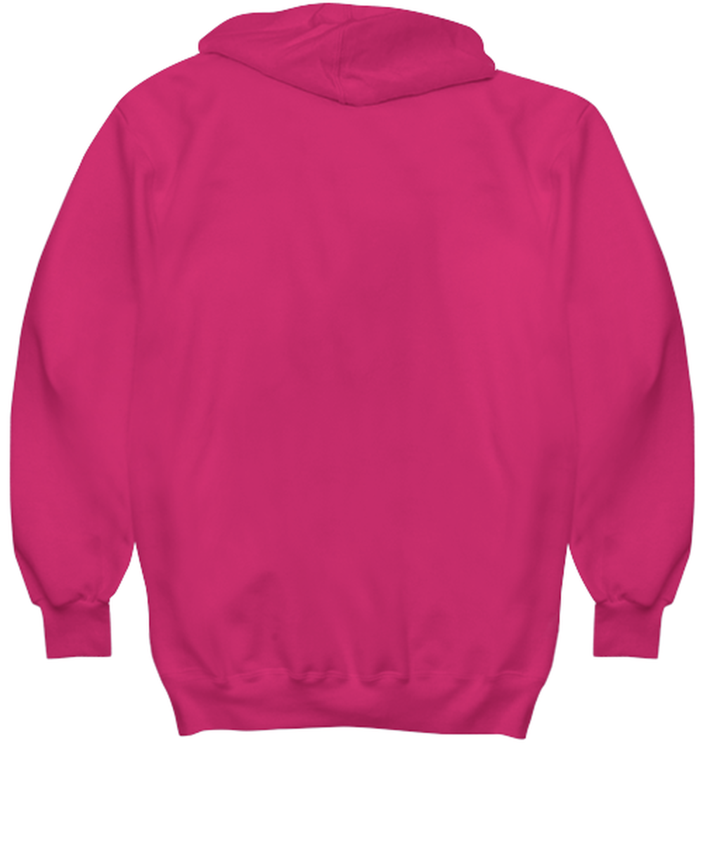 Funny Christmas Hoodie Heliconia Pink - Oh The Virus Outside Is Frightful But This Wine is So Delightful Holiday Song Pun