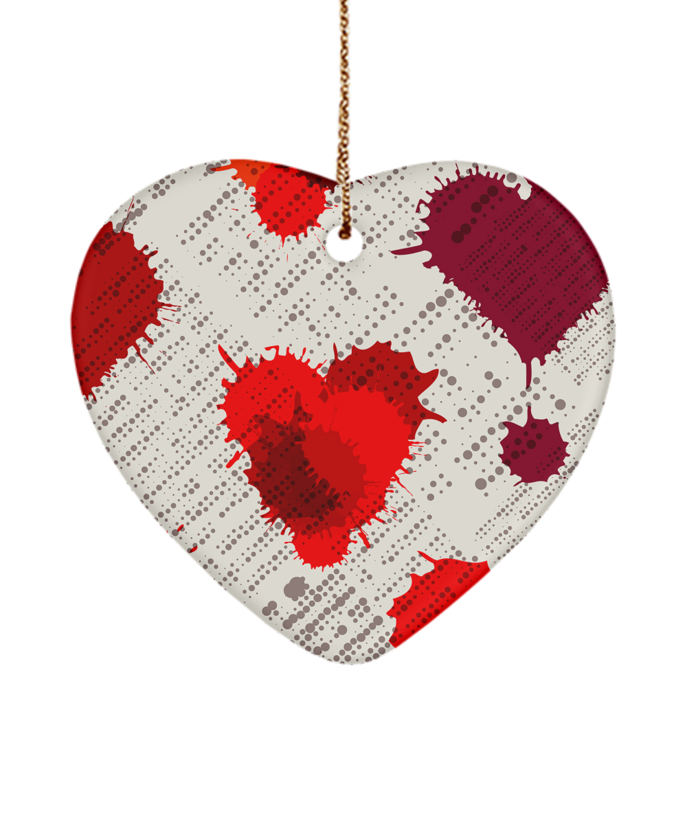 Heart Pattern Ornaments