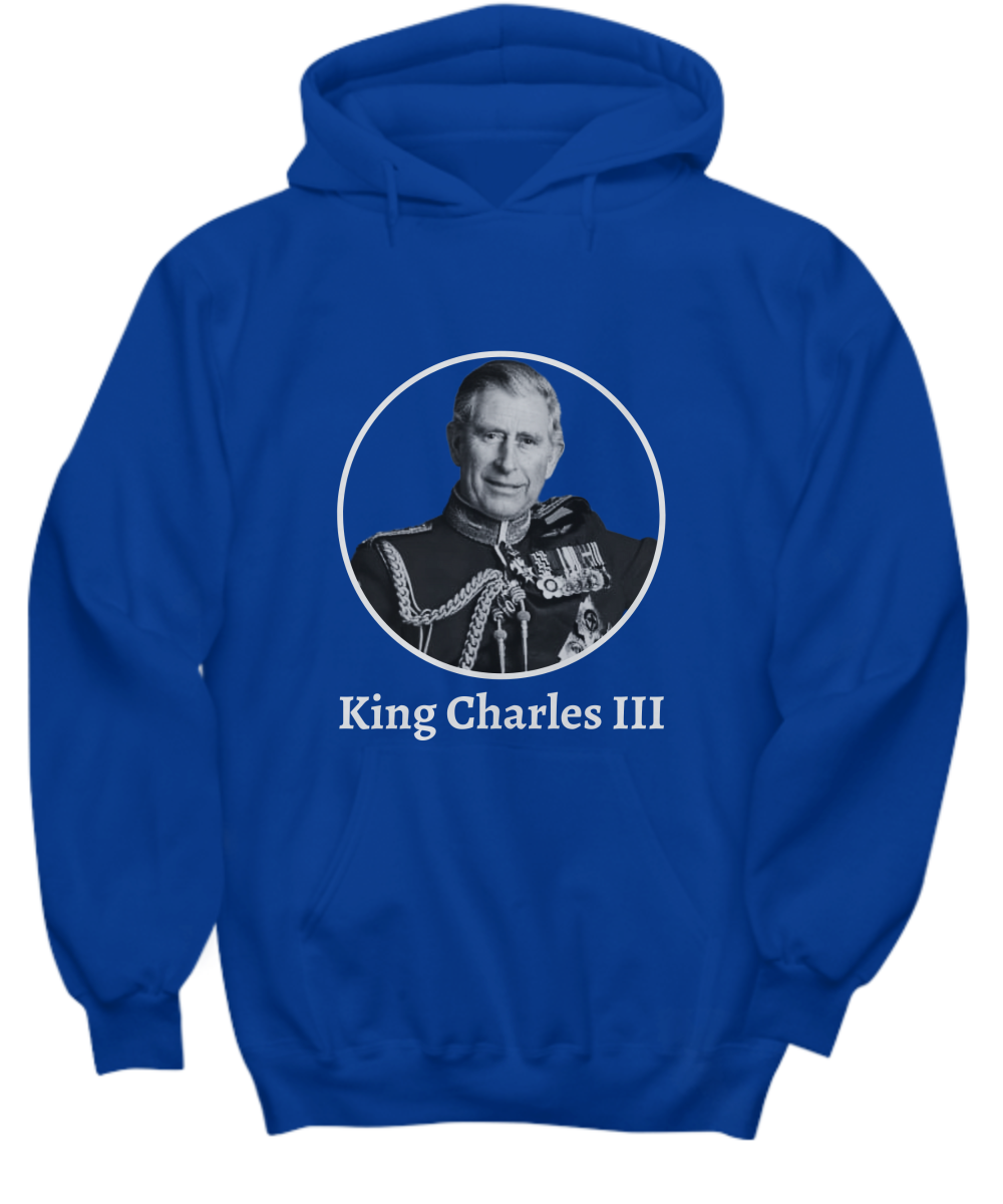 King Charles III Coronation 2022 Hoodie - RIP Queen Elizabeth II Commemorative Memorial Hoodie Unisex - Hail King Charles III