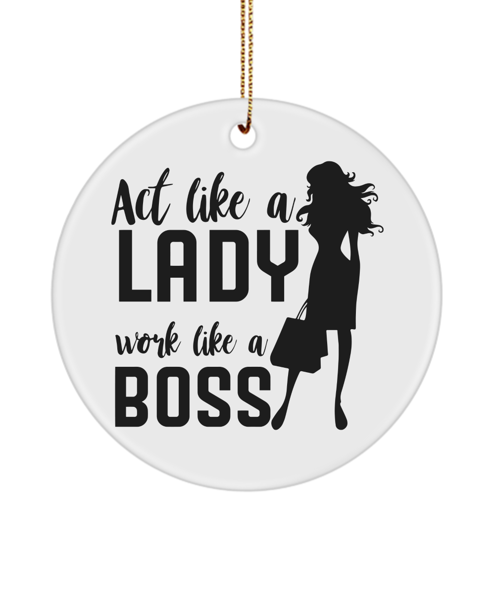 Lady Boss ornament