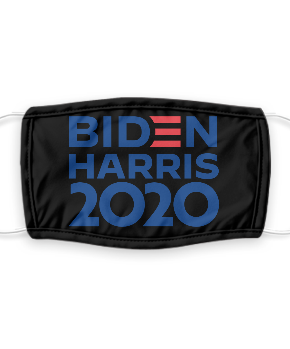 Joe Biden Face Mask - Biden Harris 2020 Presidential Election Face Cover - Reusable, Washable W/ Filter - 7 Layers Germ Protection
