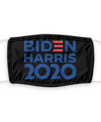 Joe Biden Face Mask - Biden Harris 2020 Presidential Election Face Cover - Reusable, Washable W/ Filter - 7 Layers Germ Protection