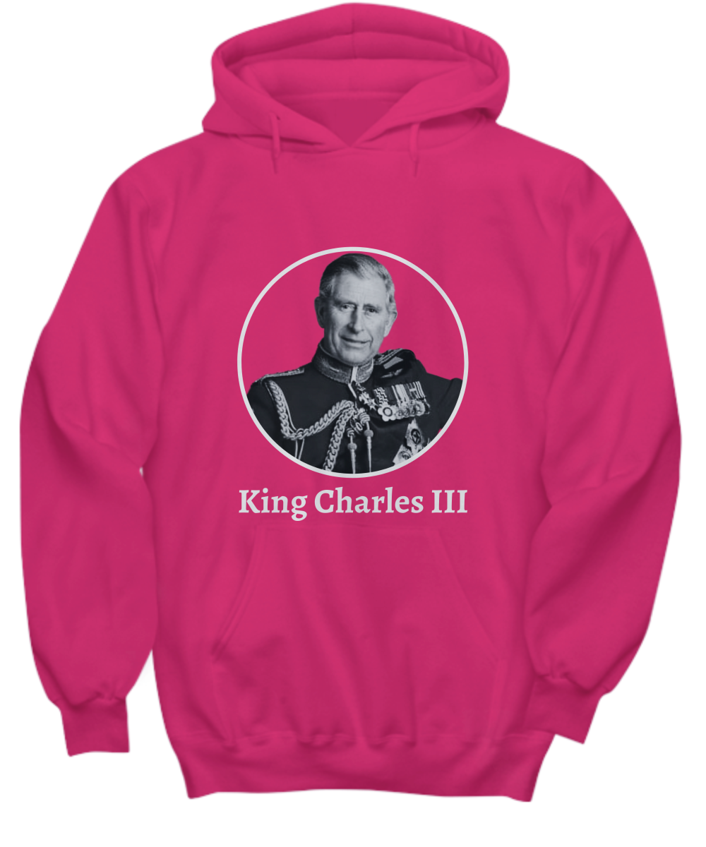 King Charles III Coronation 2022 Hoodie - RIP Queen Elizabeth II Commemorative Memorial Hoodie Unisex - Hail King Charles III